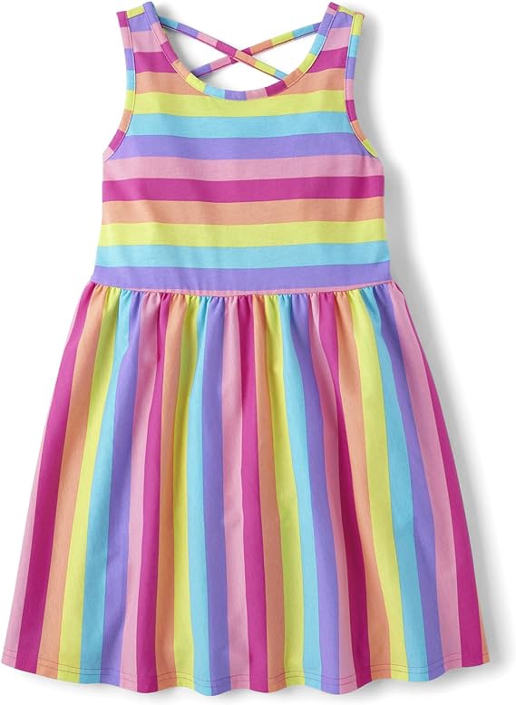 CHILDREN PLACE Kids Dress Children's Place Stripe / Pink Print / Green Floral