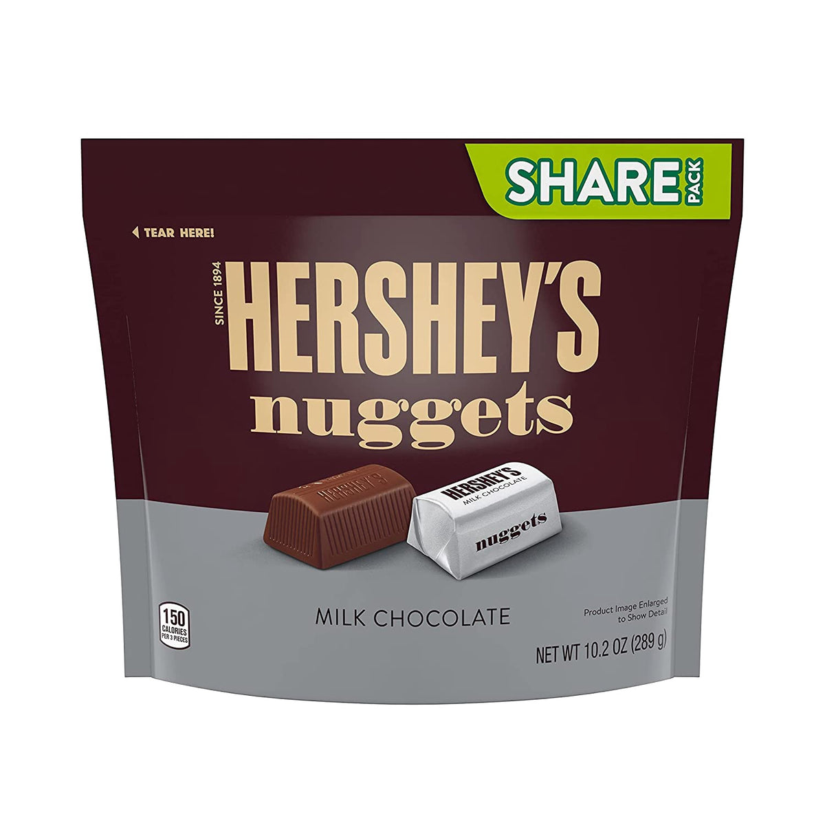 HERSHEY'S Nuggets Milk Chocolate 10.2OZ 289G