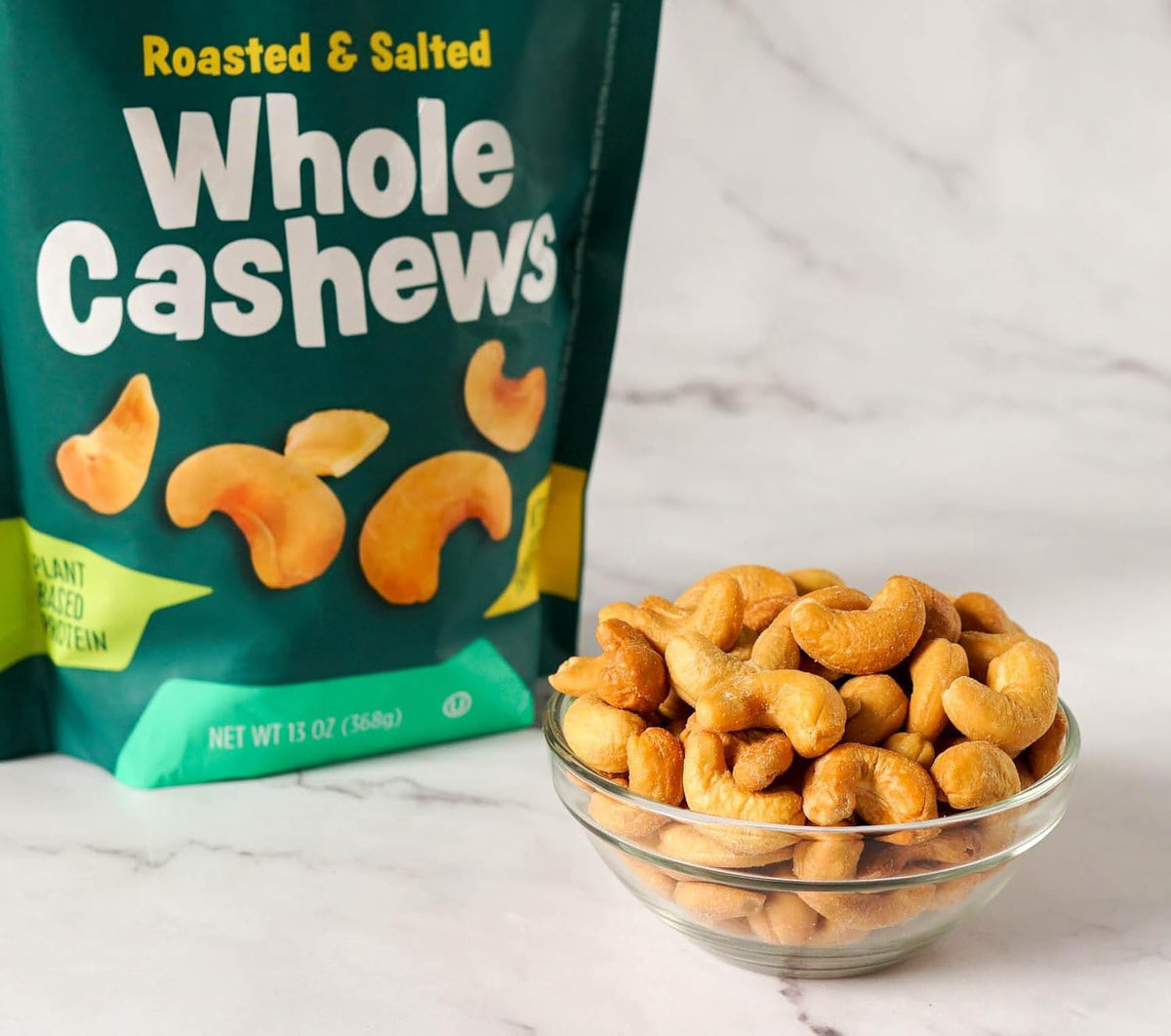 PLATINUM (FOOD) Platinum Nuts Roasted & Salted Whole Cashews 13OZ 368G