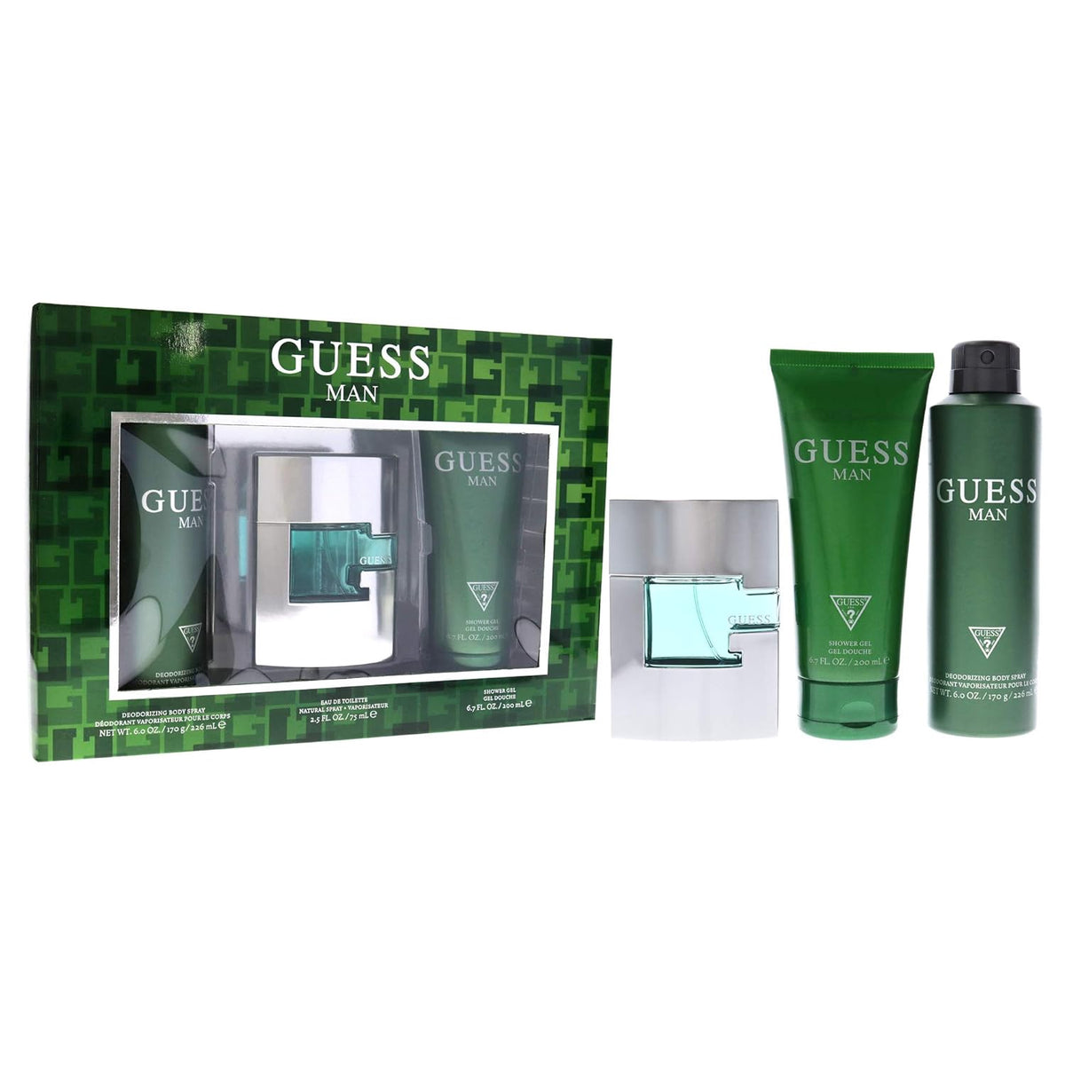 GUESS Fragrance Men Man Gift Set 3PC