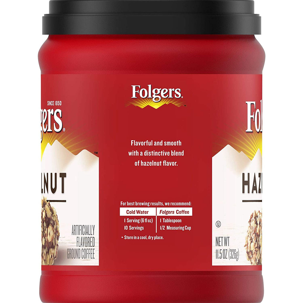 FOLGERS Coffee Hazelnut Ground 11.5OZ 326G