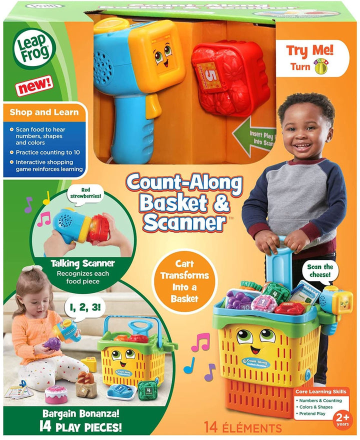 LEAPFROG Toy Count Along Basket and Scanner
