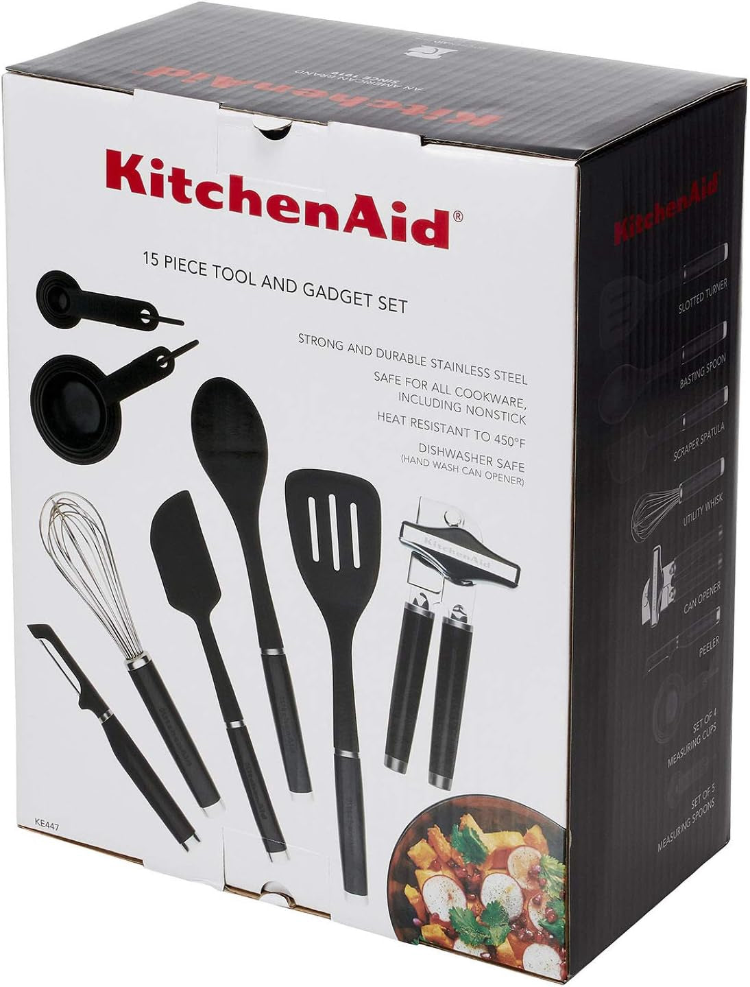 KITCHENAID Kitchen Tool and Gadget Set KE447B 15PCS Black