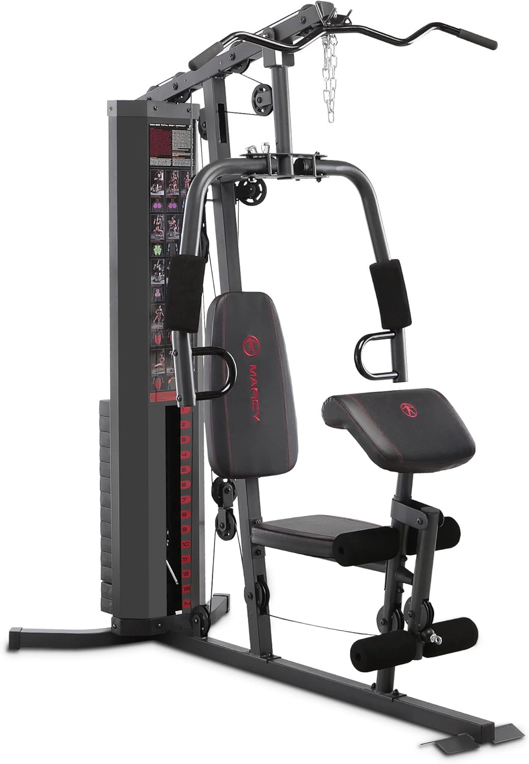 MARCY Gym Multifunction Home Workout 150LB Stack Machine MWM-989
