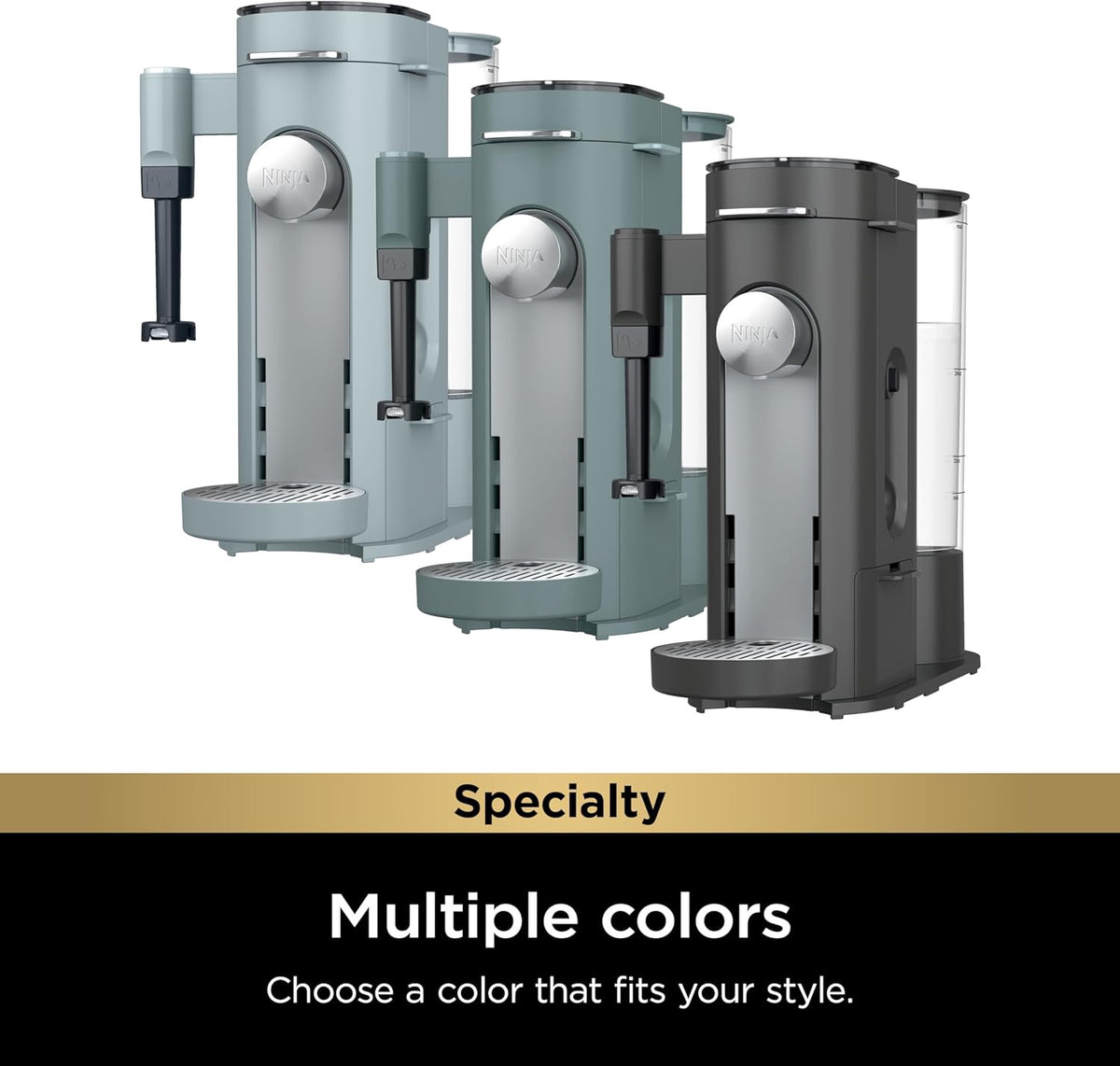 NINJA Coffee Maker Pods & Grounds Hot / Iced W/FROTHER