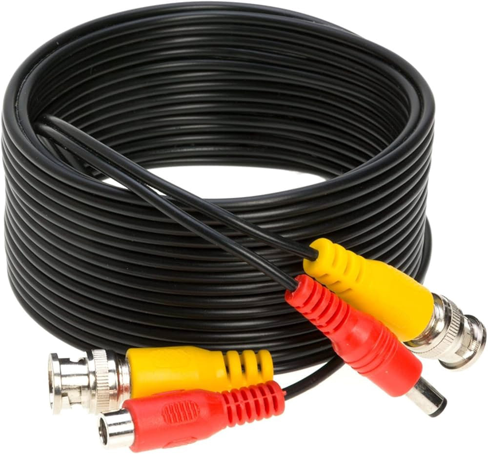 Security Cable Delta 60' 18M Bnc & Power Black