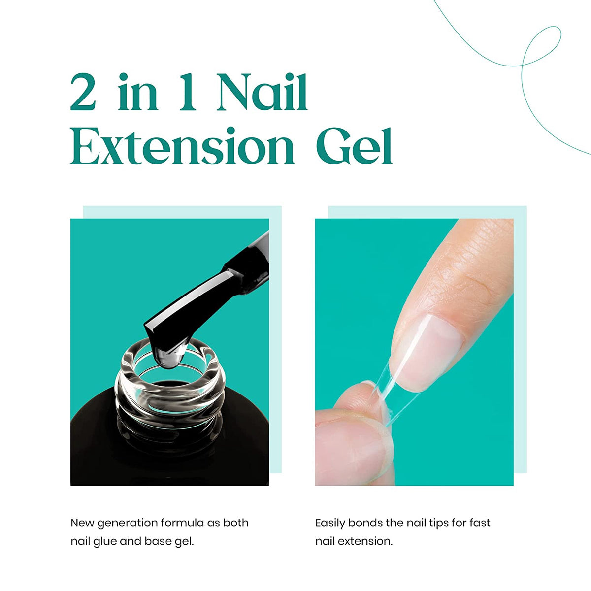 BEETLES Nail Extension Set W/MINI Lamp & Glue