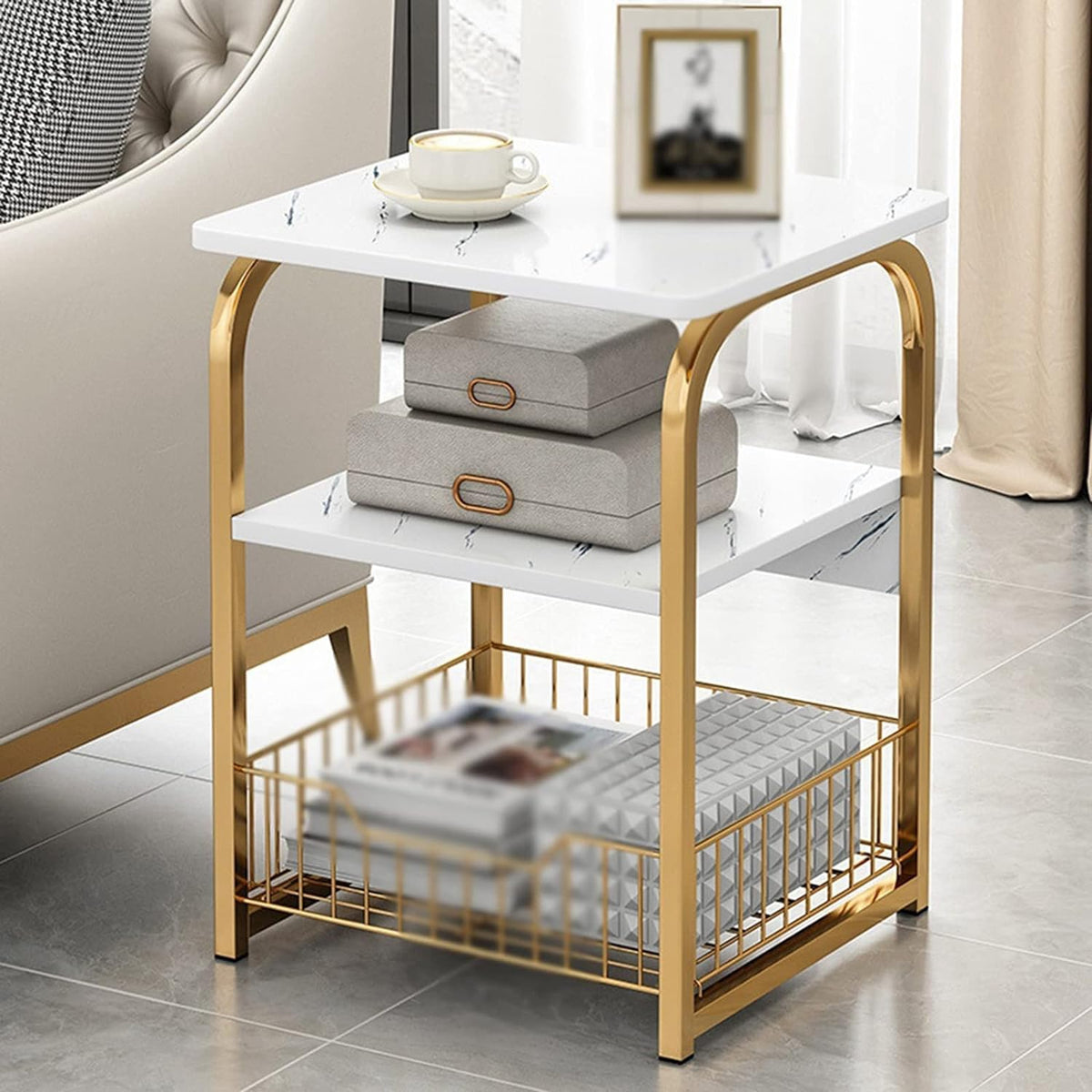 Table Metal A-118 White
