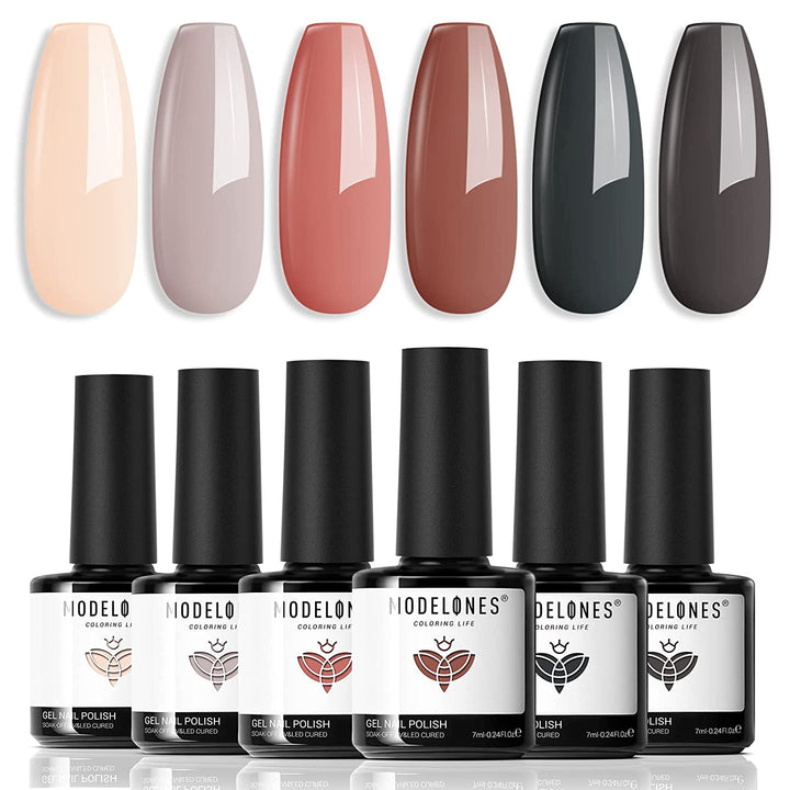 MODELONES Nail Gel Polish Set- 6 Colors