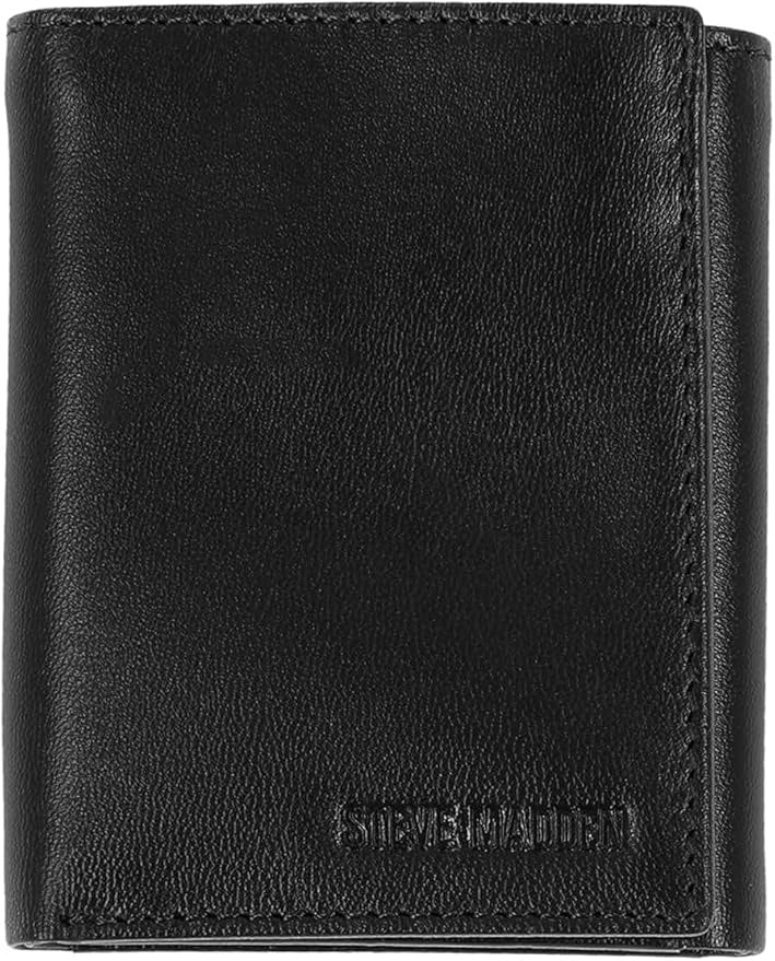 STEVE MADDEN Wallet Men Trifold Black