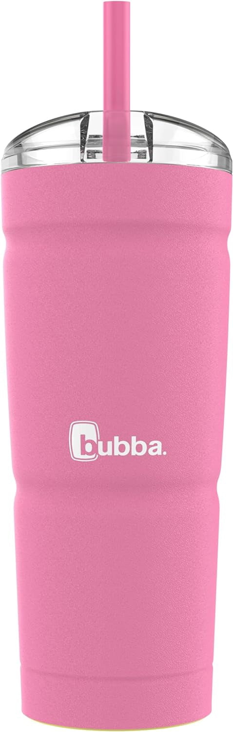 BUBBA Travel Mug Stainless Steel W/STRAW 24OZ Pink Envy