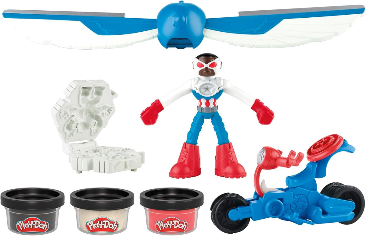 PLAY-DOH Toy Marvel Captain America MOTO-SLICER Playset