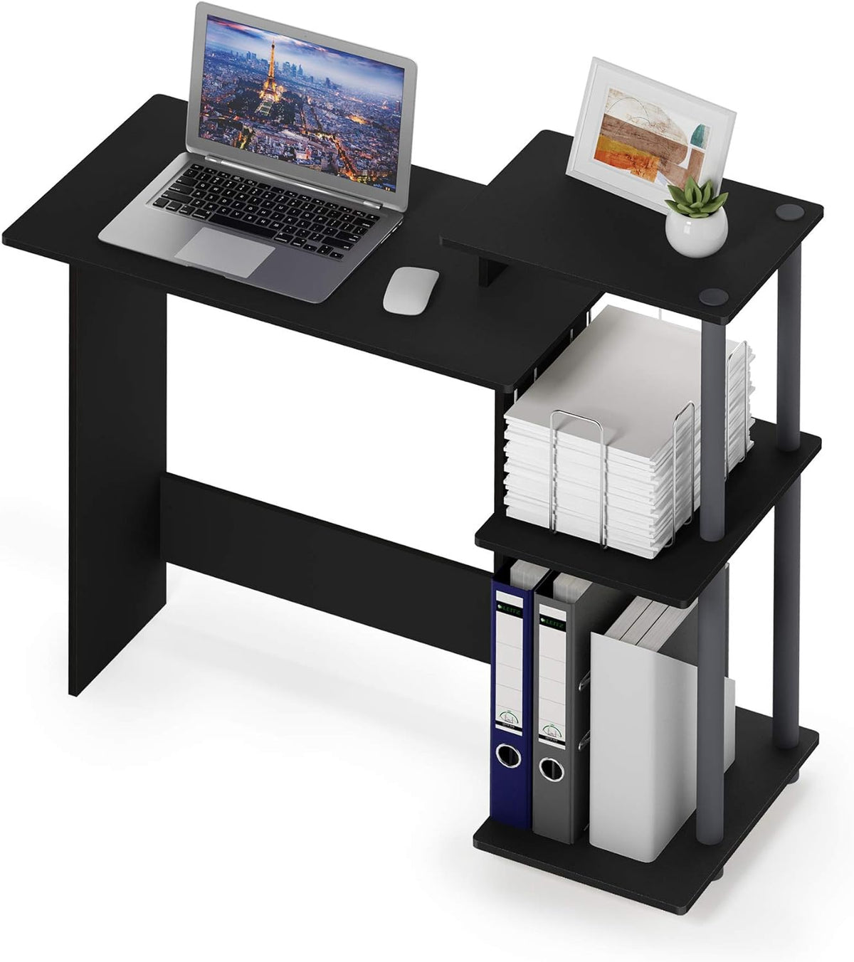 Computer Desk Laptop Modern BLK/GREY Furinno 11192