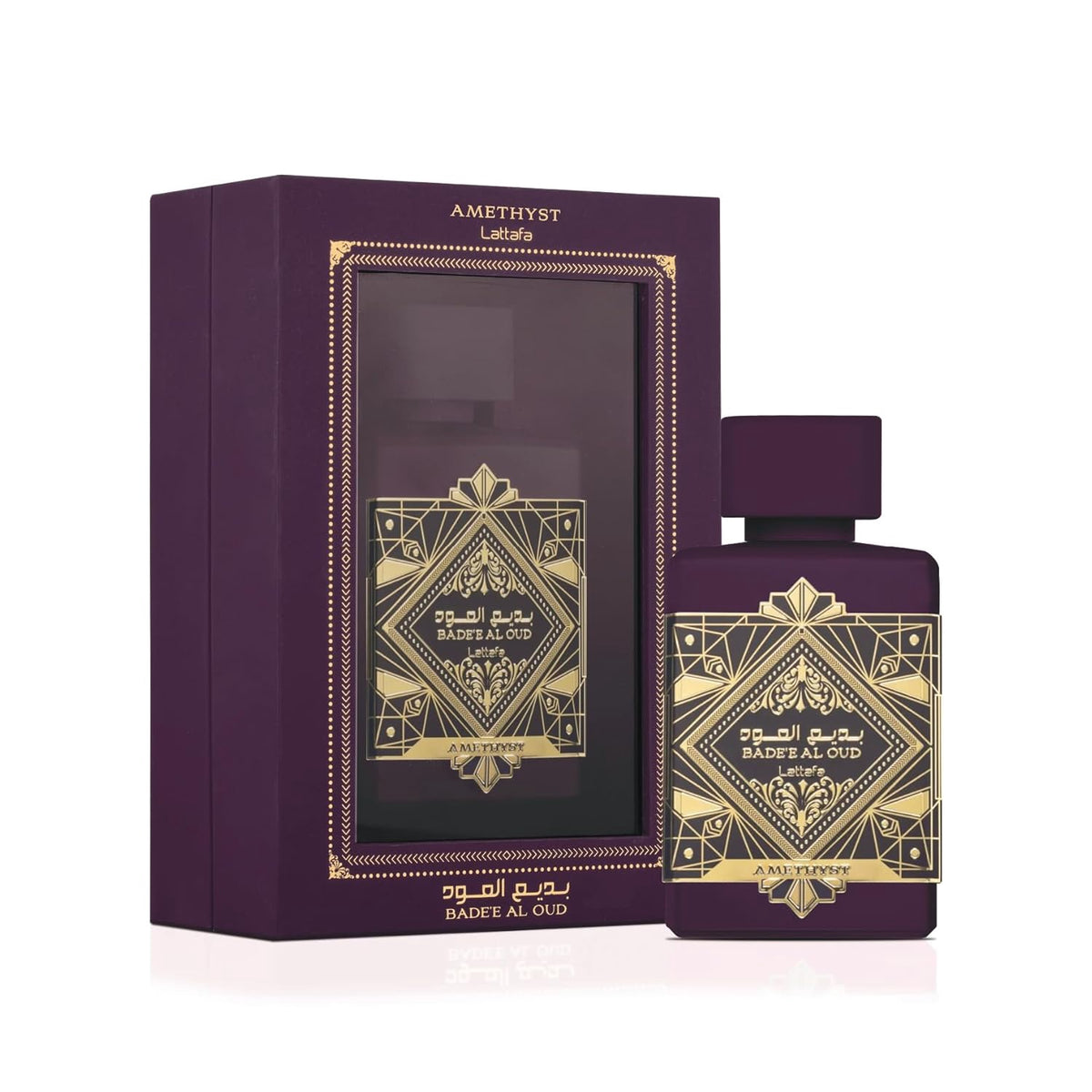 LATTAFA Fragrance Bade'e Al Oud Amethyst Eau De Parfum 3.4OZ