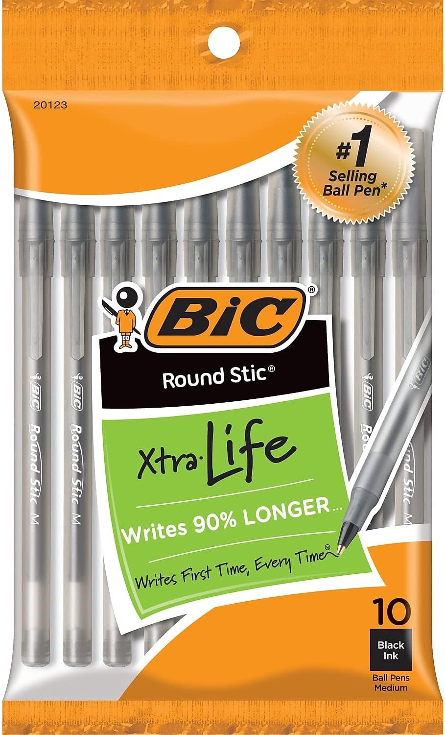 BIC Stationery Pen Xtra Life Blue / Black 10PCS Pack