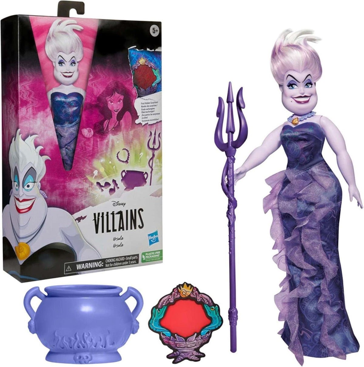 DISNEY Toy Princess Doll Villains Ursula with Accessories