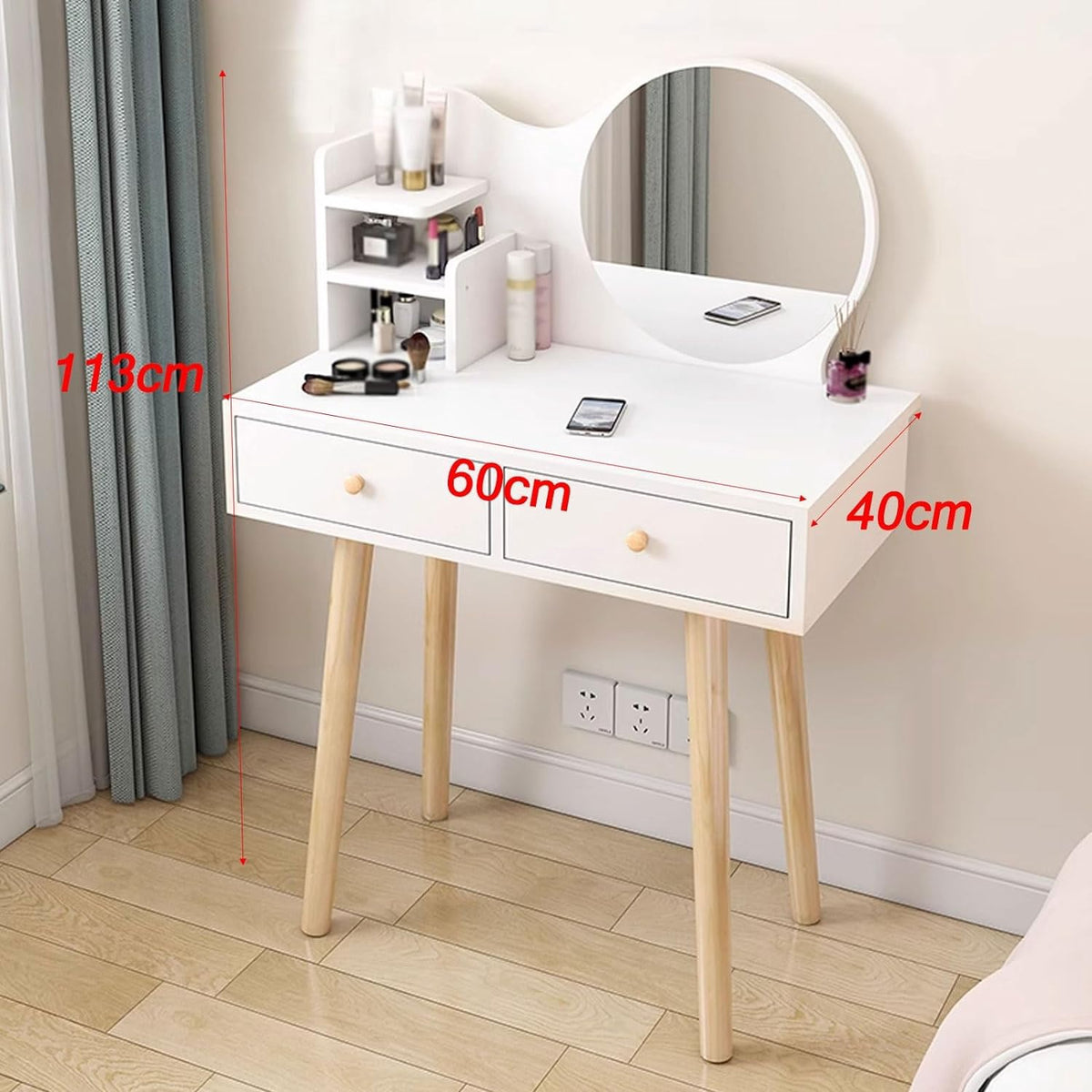 Dresser Table 253-60 with Lighted Mirror Kids