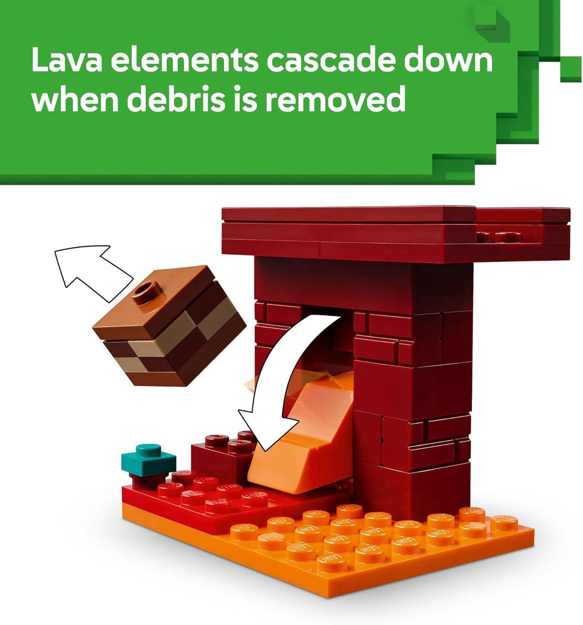 LEGO Toy Minecraft the Nether Lava Battle 99PCS 21266
