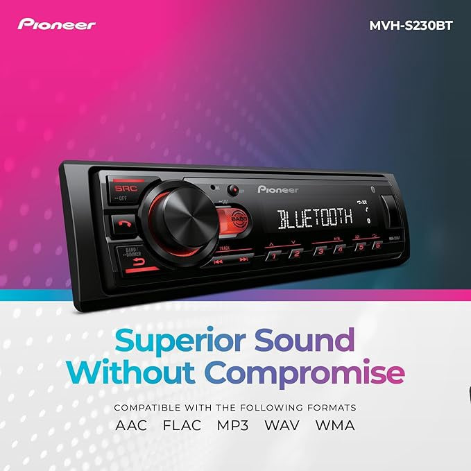 PIONEER C.d Player Car MVH-S230BT Deckless