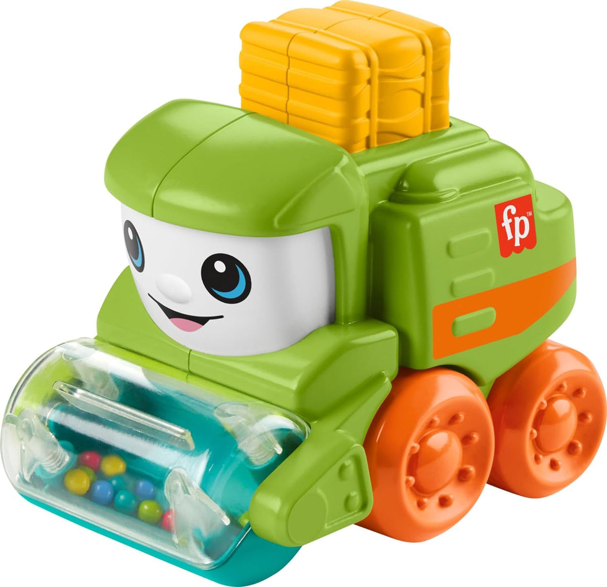 FISHER-PRICE Toy Baby Rollin Tractor / Fire Truck