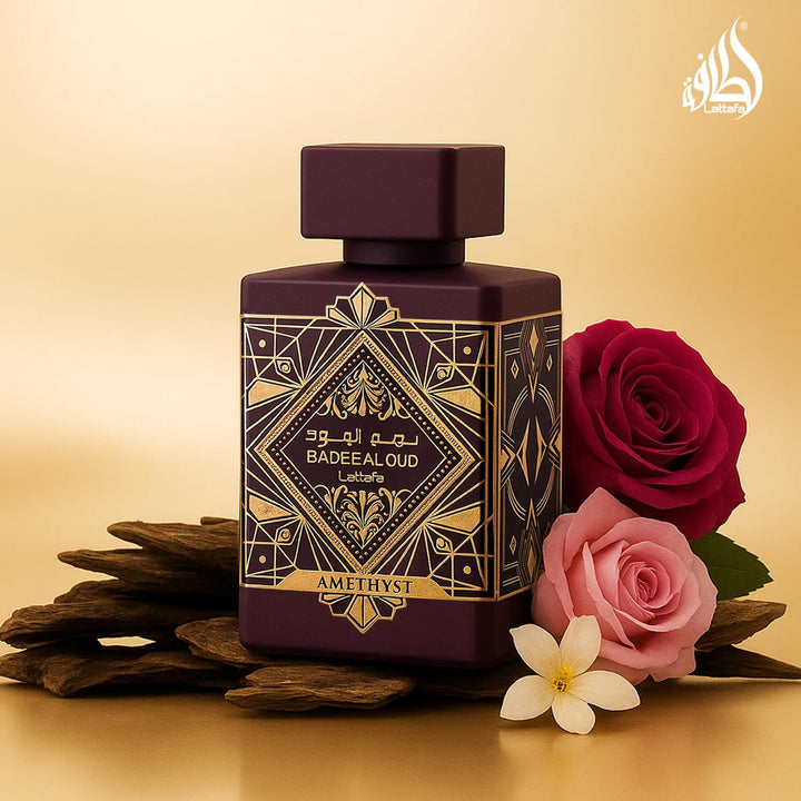 LATTAFA Fragrance Bade'e Al Oud Amethyst Eau De Parfum 3.4OZ