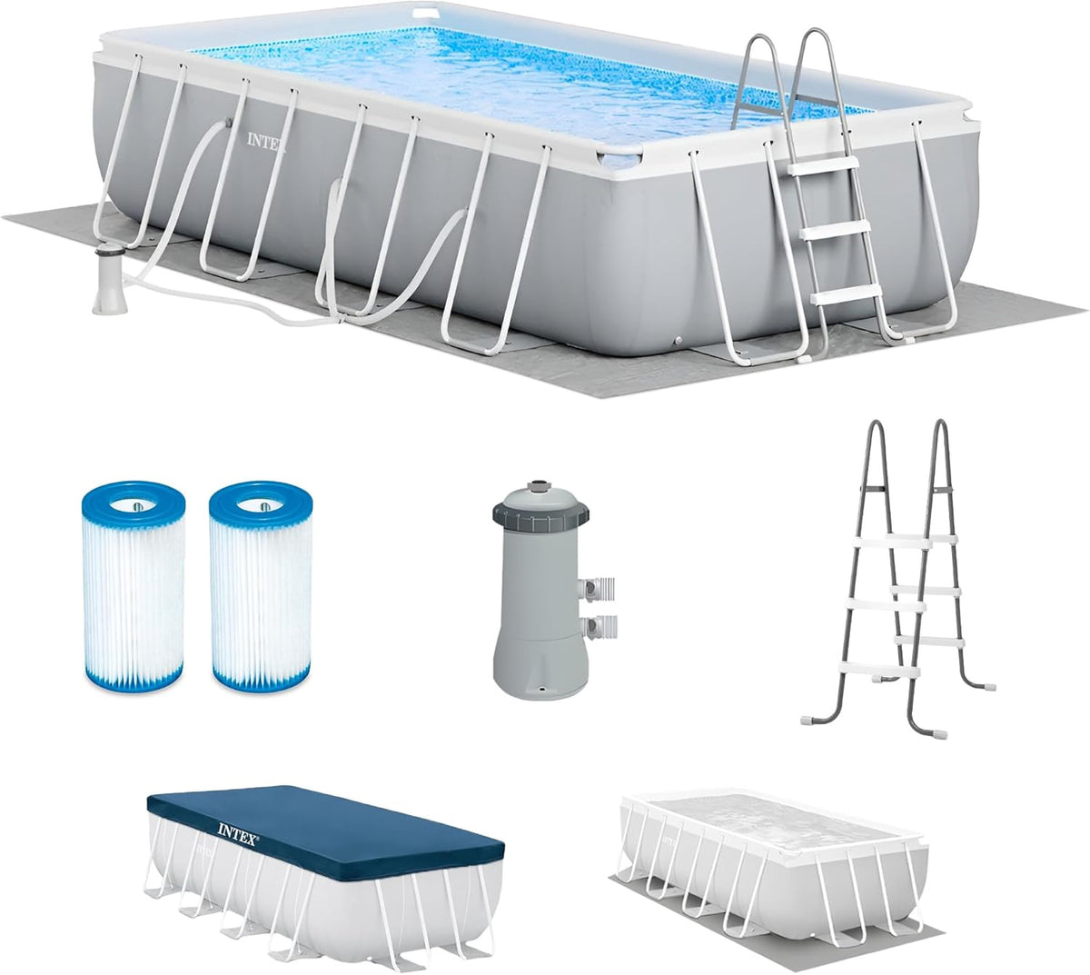 INTEX Pool 26791EH Prism Frame 16FT X 8FT X 42"