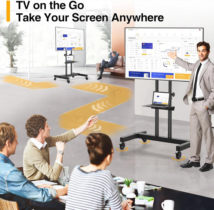 TV Stand Portable Rolling Adjustable MT1005