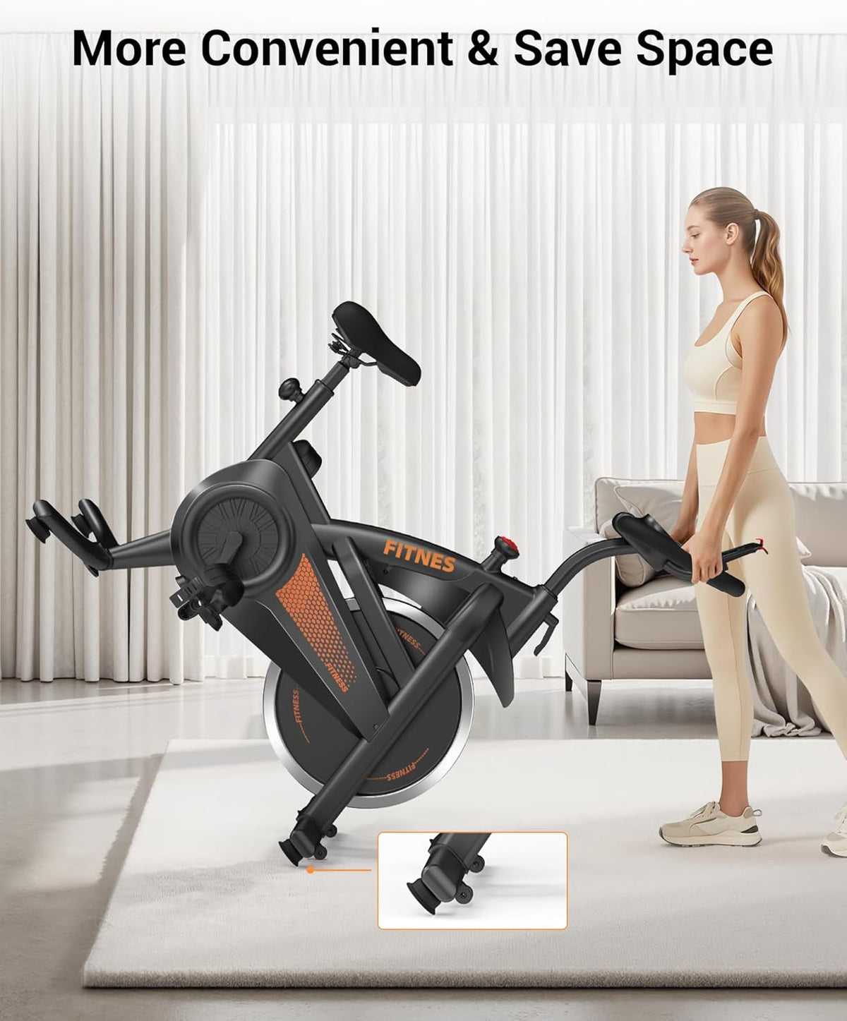 CURSOR FITNESS Gym Exercise Bike Stationary CBE10