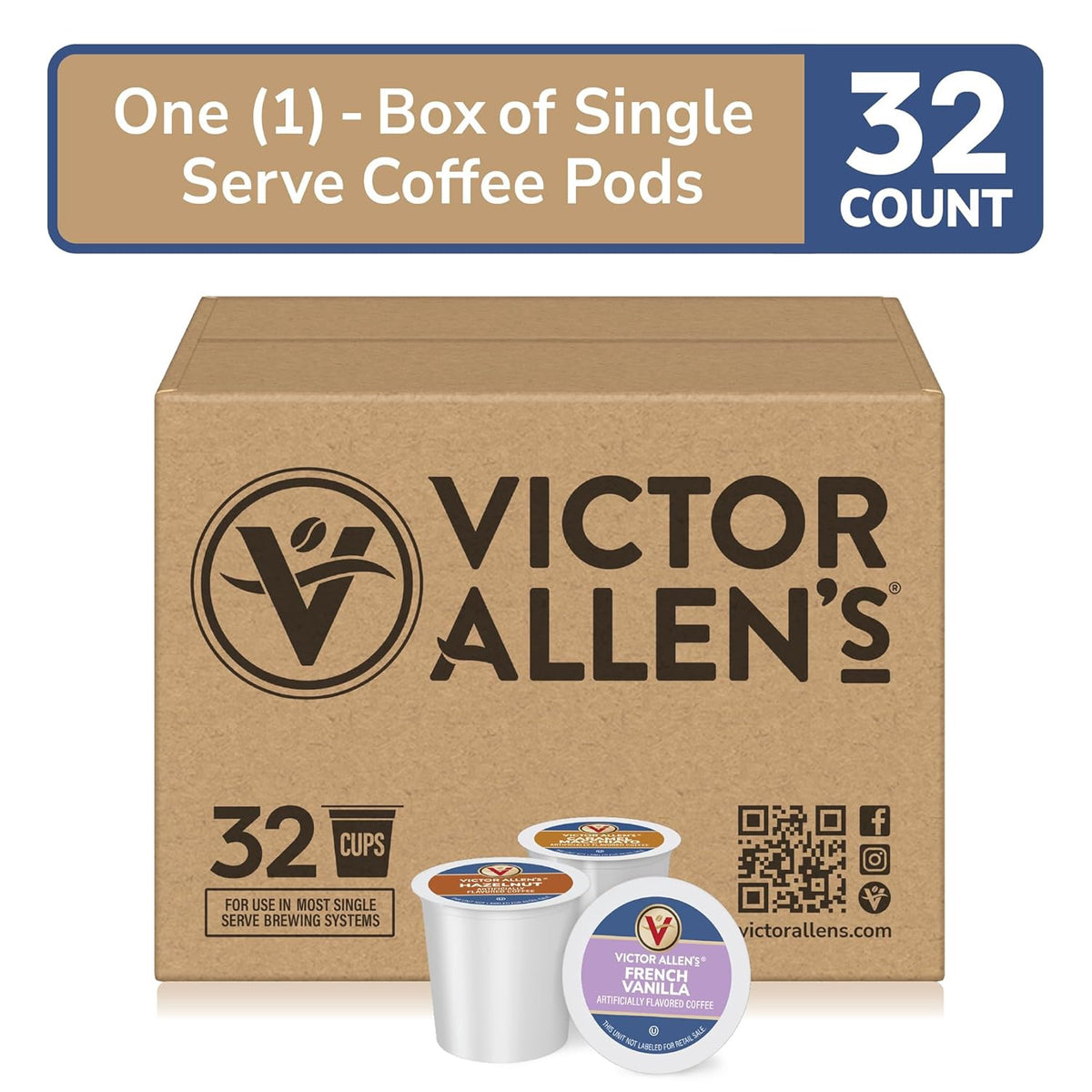 VICTOR ALLEN'S Coffee K-CUPS Pods Keurig Variety Pack 32COUNT