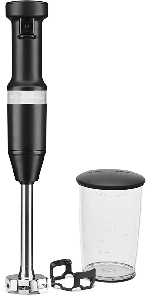 KITCHENAID Blender KHBV530B Variable Speed Corded Hand Blender Matte Black 1Y