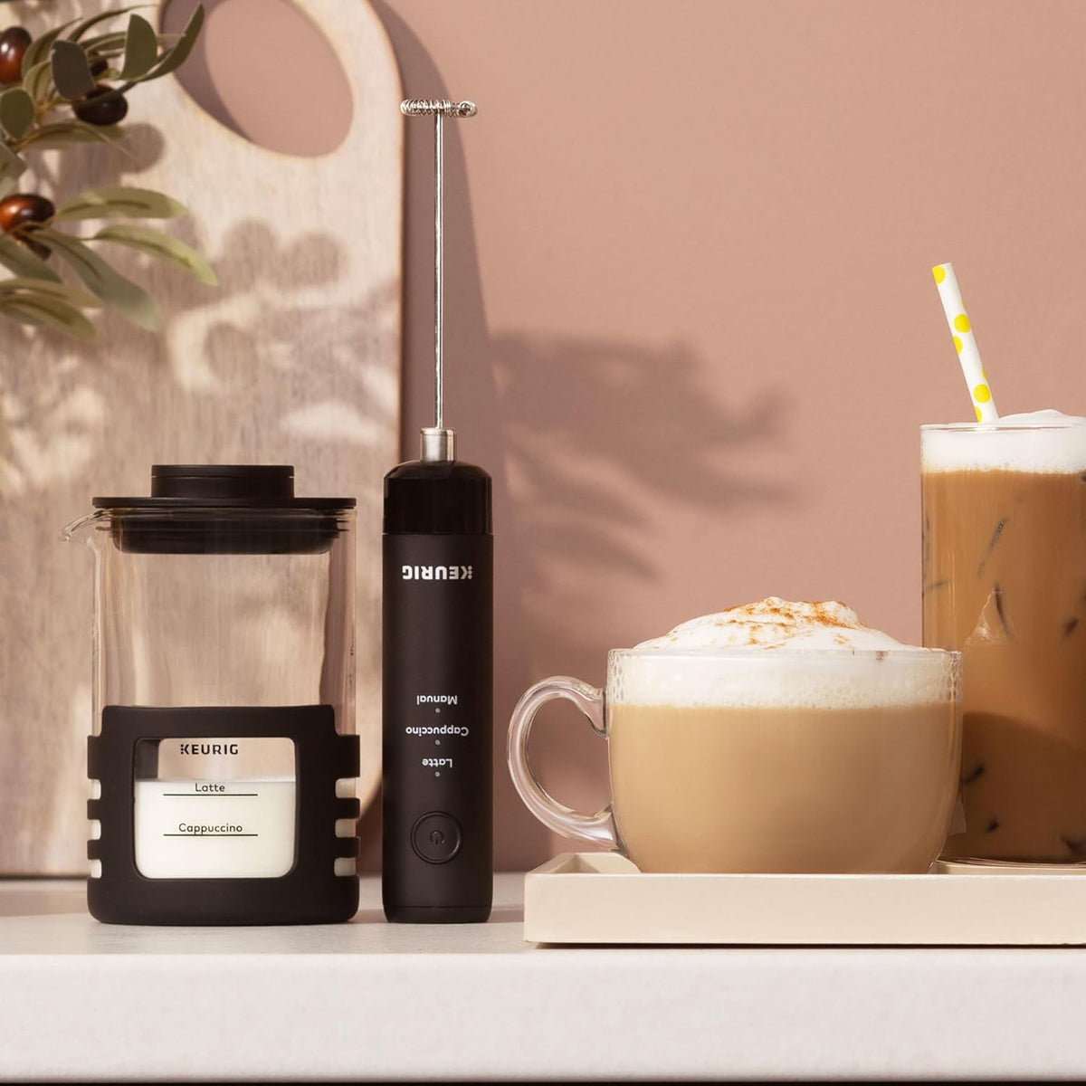 KEURIG Milk Frother Simplecafe Rechargeable HOT/COLD