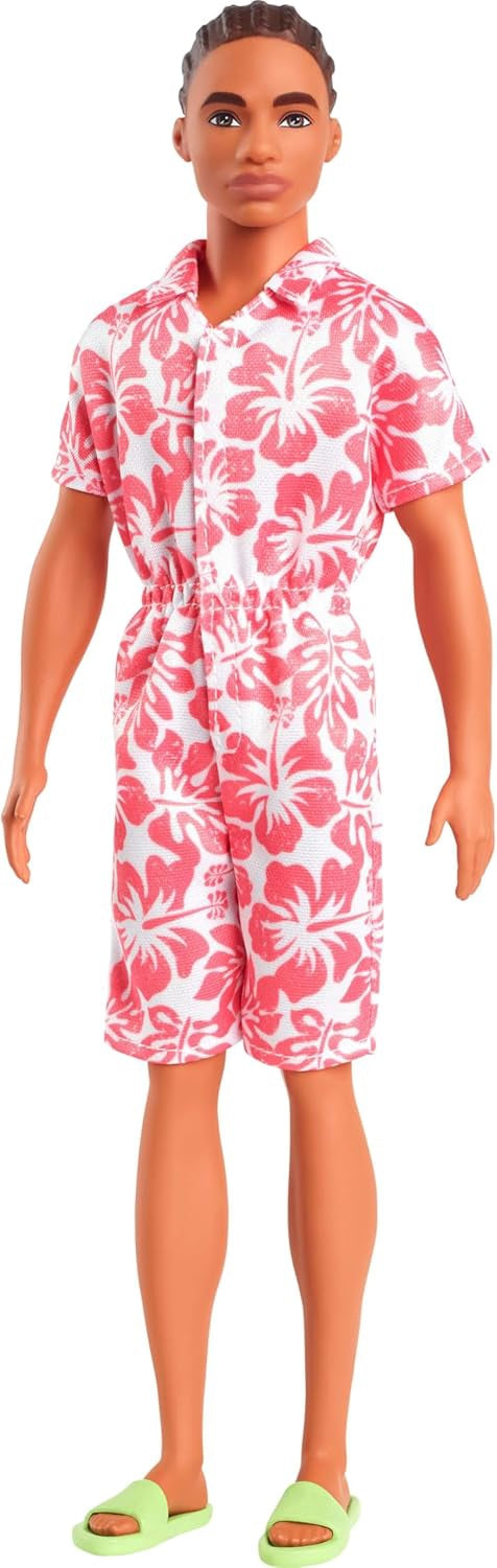 BARBIE Toy Doll Fashionistas Ken with Braided Brown Hair