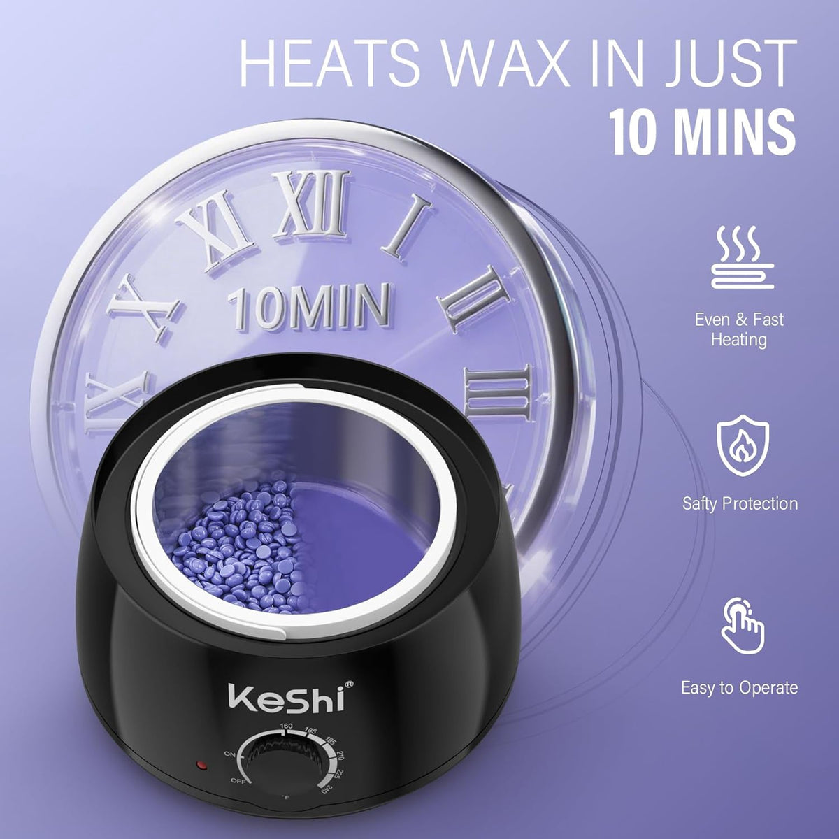 Waxing Kit Keshi W/ 6 Packs Wax