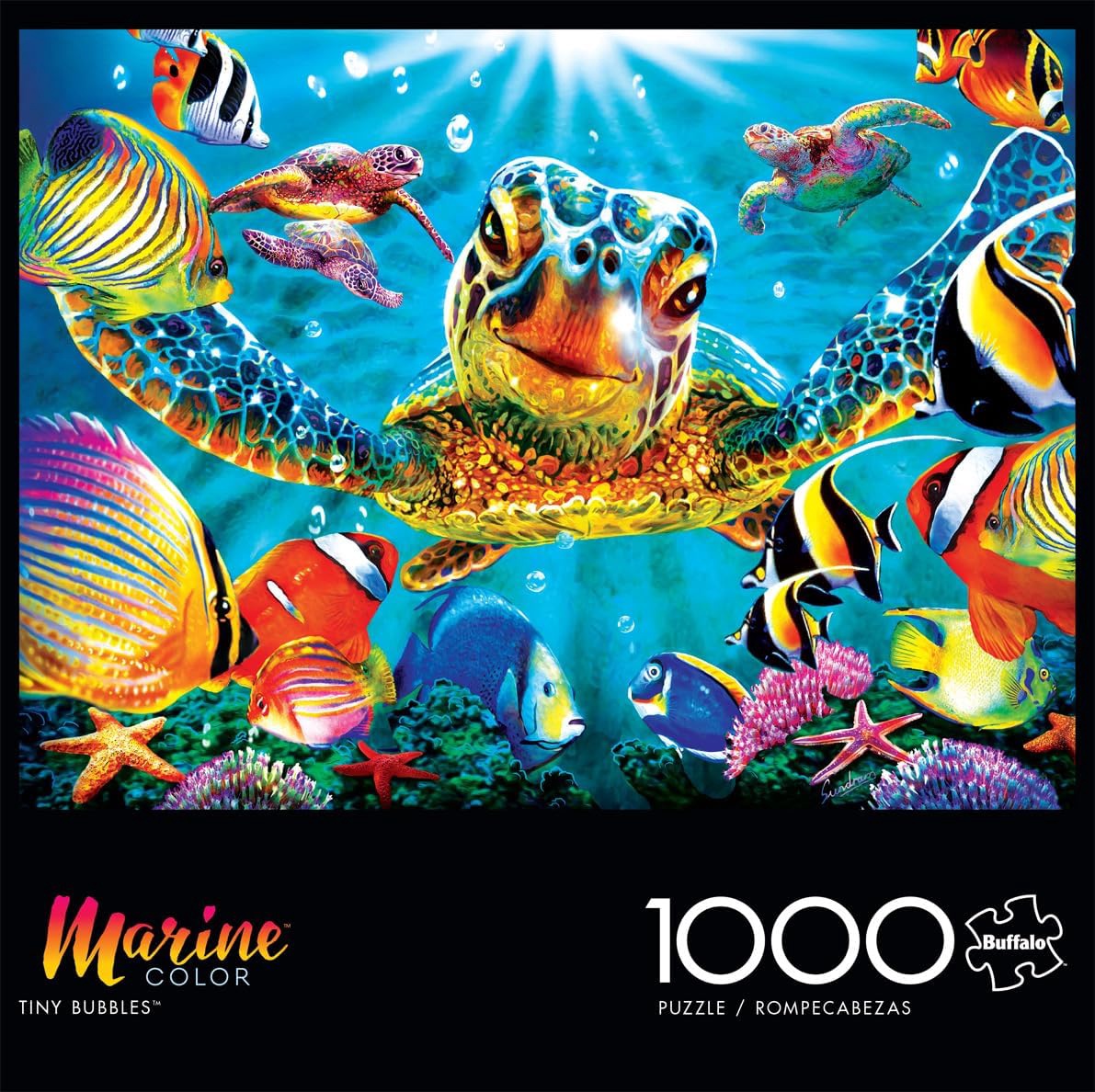 BUFFALO GAMES Puzzle Jigsaw Marine Color Tiny Bubbles 1000PC