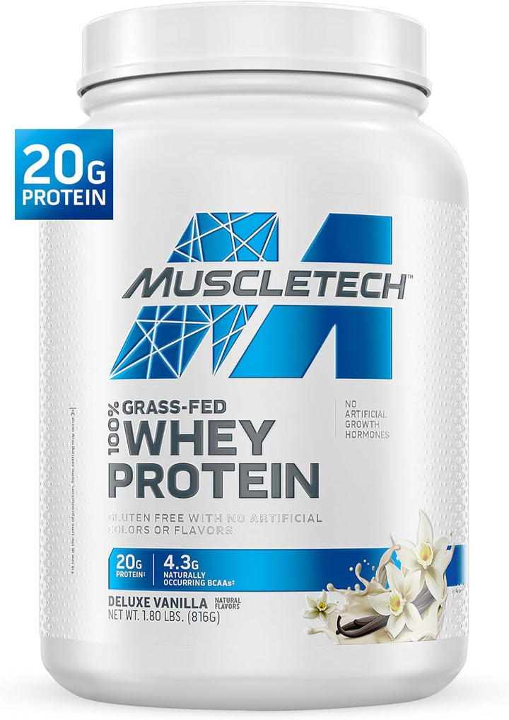 MUSCLETECH Supplement GRASS-FED Whey Protein Powder Vanilla / Chocolate / Chocolate 1.8LB