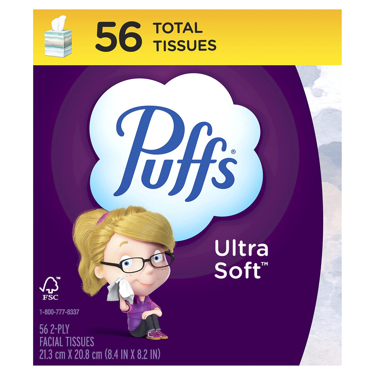 PUFFS Facial Tissue Ultra Soft NON-LOTION Box 56
