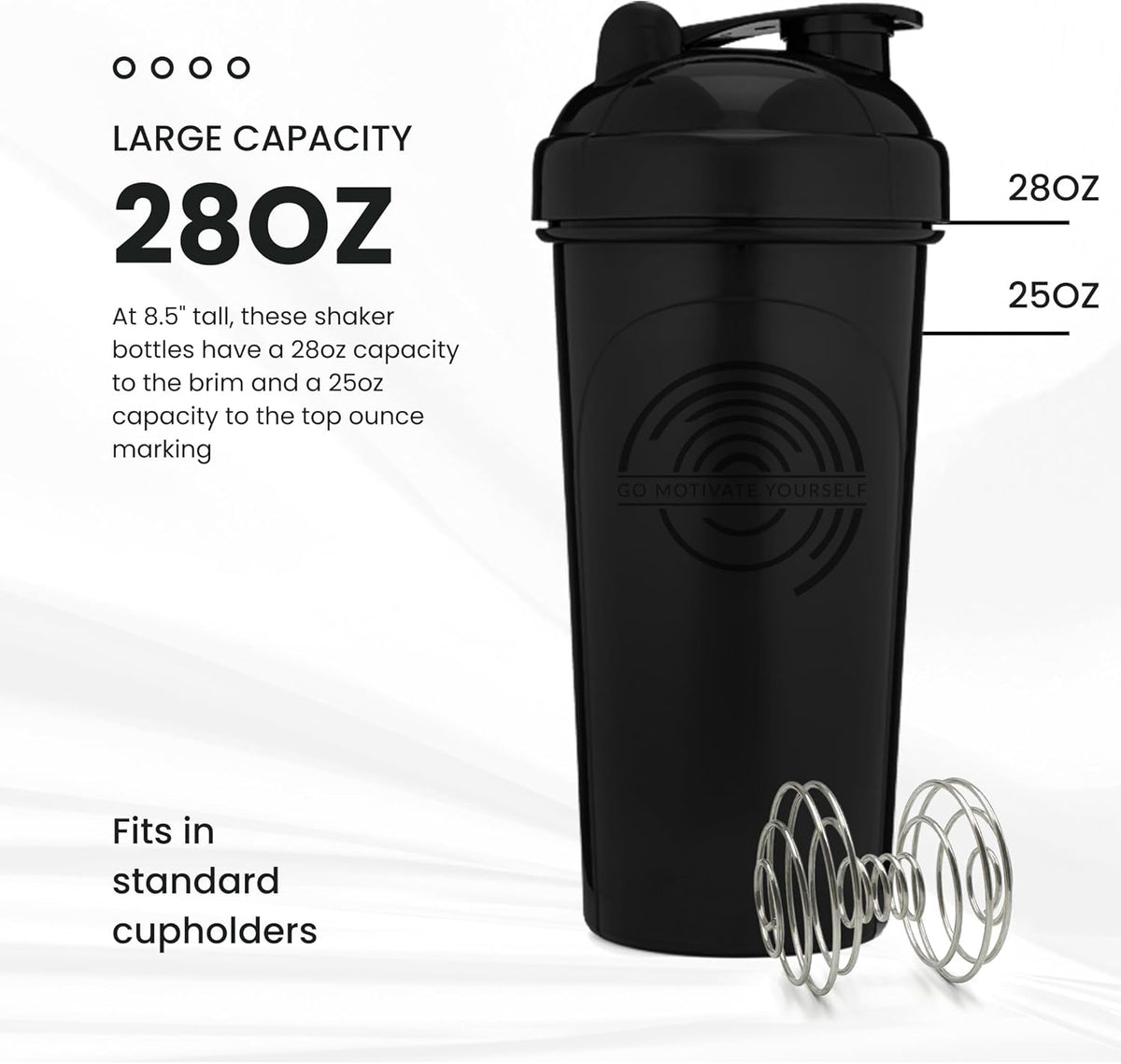 Shaker Bottle 28OZ Go Motivate Yourself