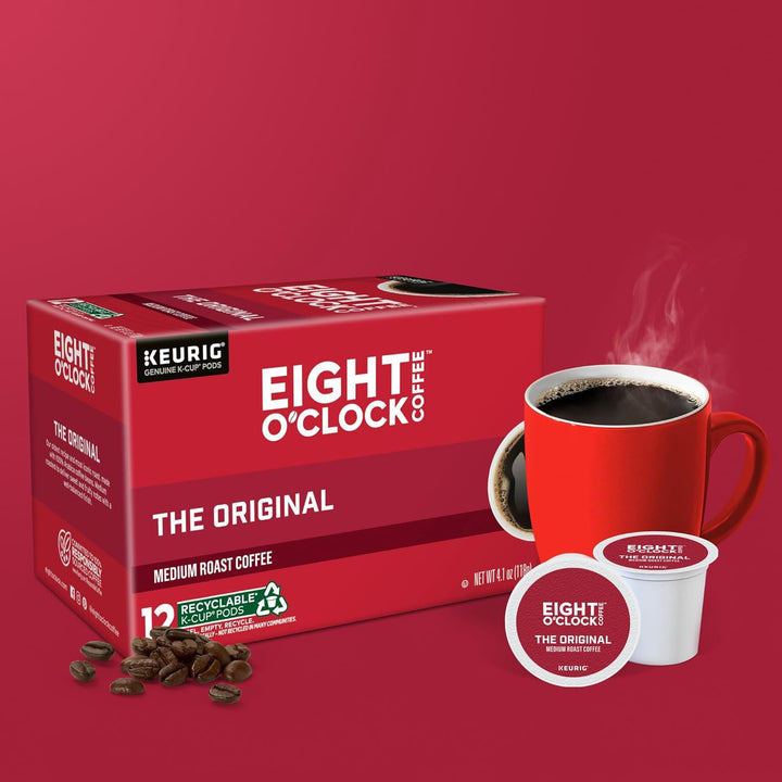 EIGHT O'CLOCK Coffee K-CUP Pods Keurig the Original 12COUNT