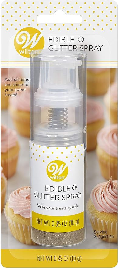 WILTON Baking Edible Glitter Spray Rose Gold 0.35OZ 10G 703-0-0009