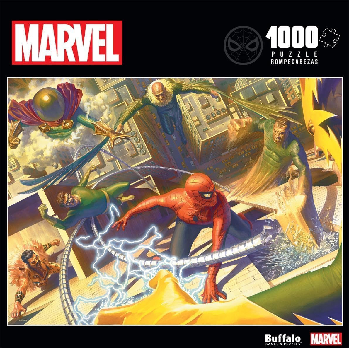 BUFFALO GAMES Puzzle Jigsaw Marvel SPIDER-MAN Vs. Sinister 6 1000PCS
