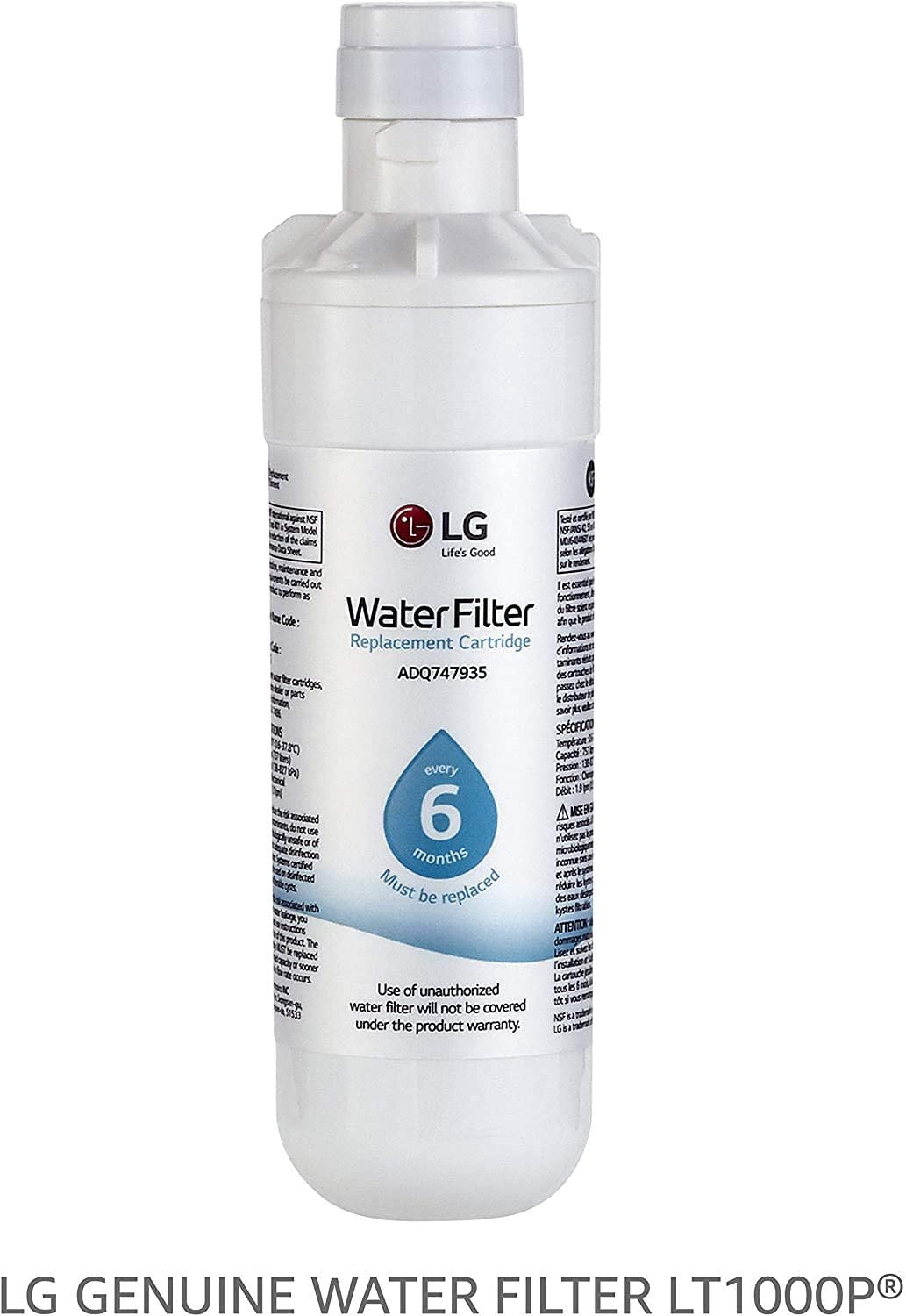 LG Refrigerator Filter Nsf ADQ747935 ADQ74793501 6M LT1000P/PC/PCS