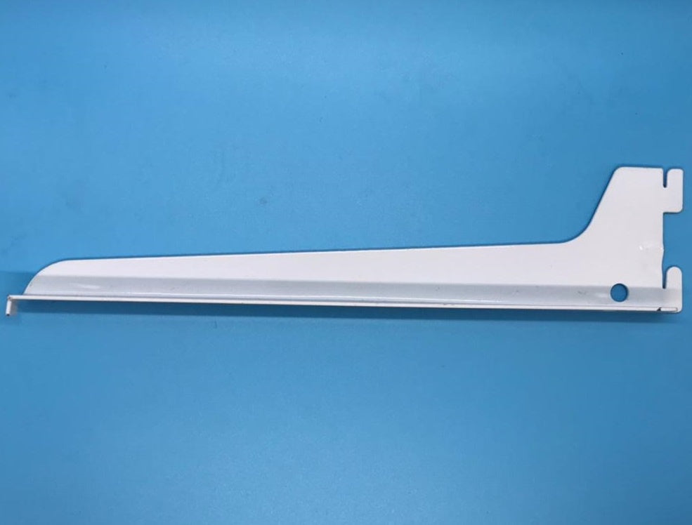 Metal Strip Hook Bracket 14" #10433 H/D White Each