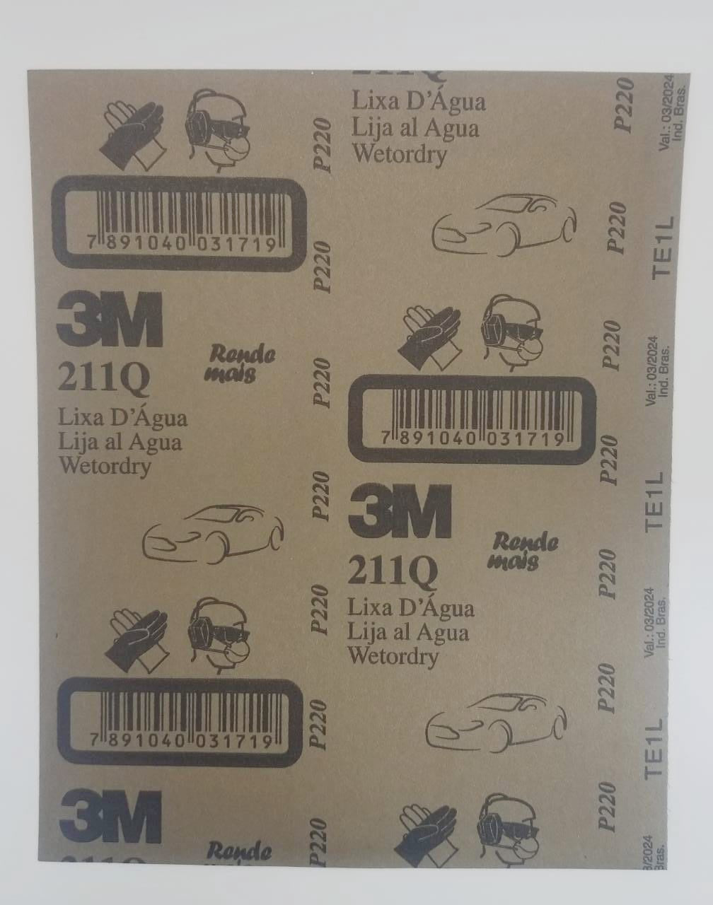 3M Sand Paper Metal #220 /Alcar
