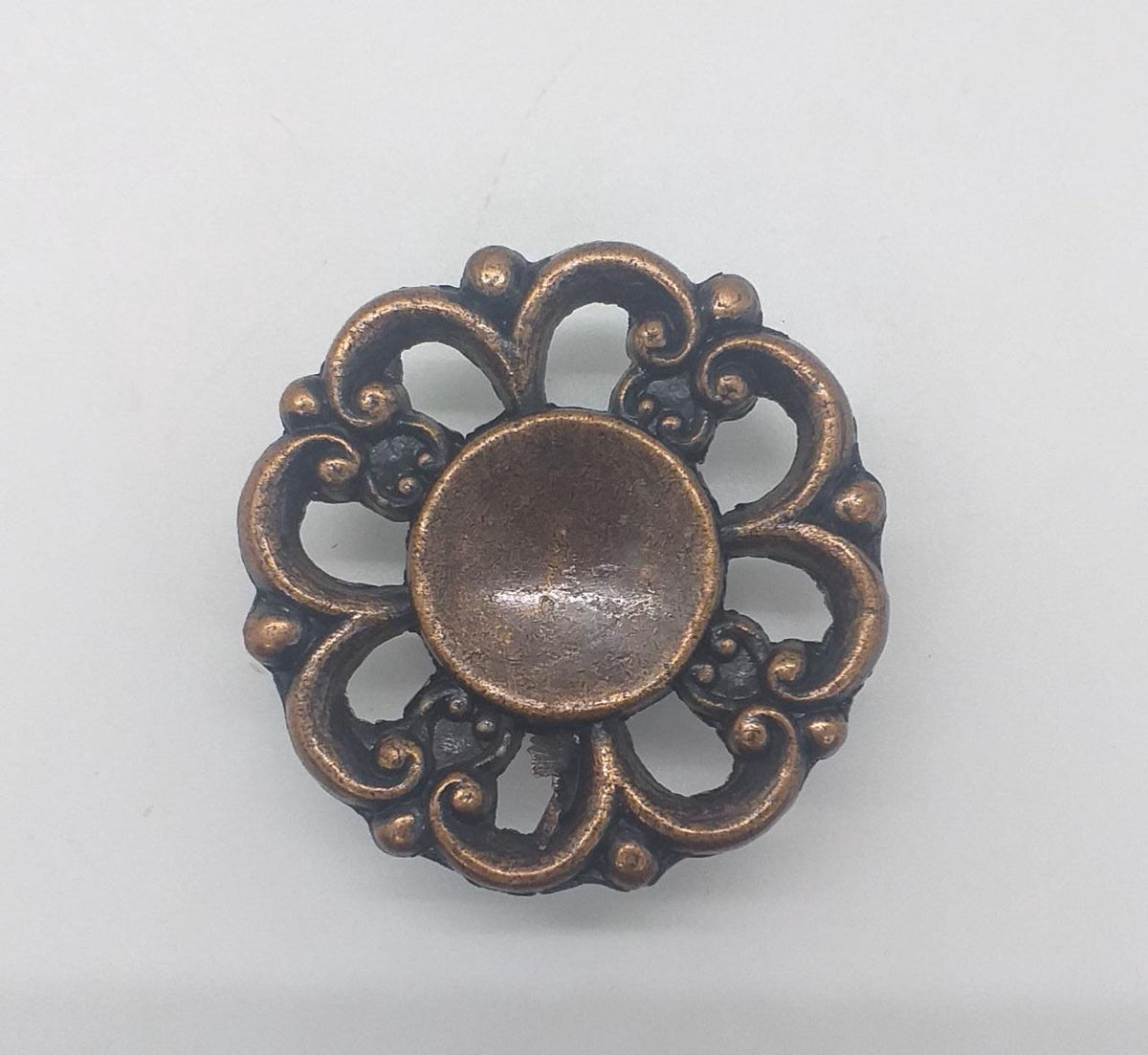 Draw Knob Gold Flower 903 Lg