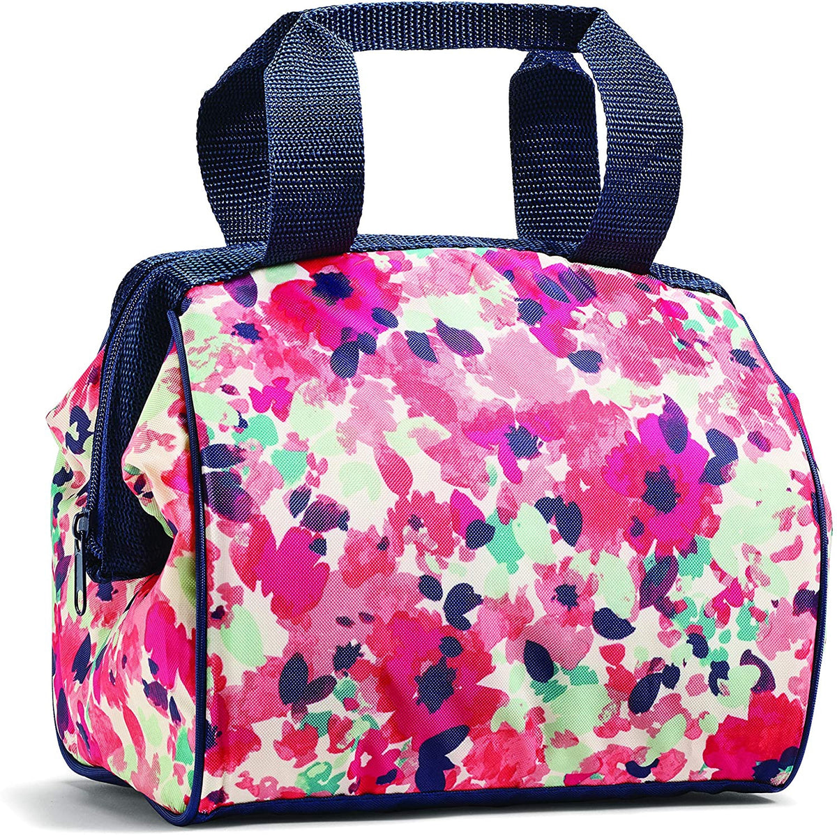 Bag Insulated Lunch Fit & Fresh Charlotte Lunch Bag Kit, 9” X 6” X 8”, Pink Floral Wash Included Components: 1 Lunch Bag and Container Set