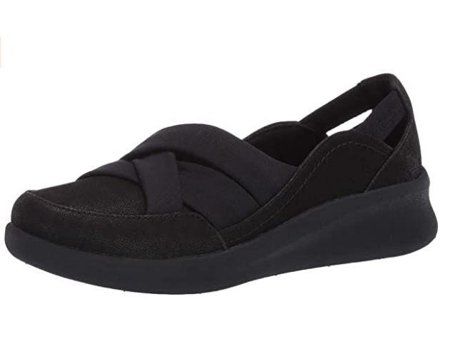 CLARKS Footwear Women's Sillian 2.0 Star Flats Black Synthetic