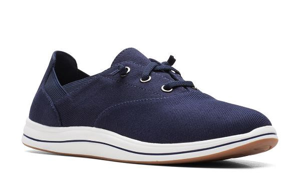 CLARKS Footwear Women Sneaker Breeze Ave Black / Navy