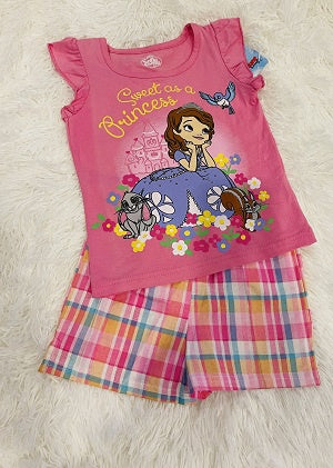 DISNEY Kids 2PC Set Girls Sofia Size 2T
