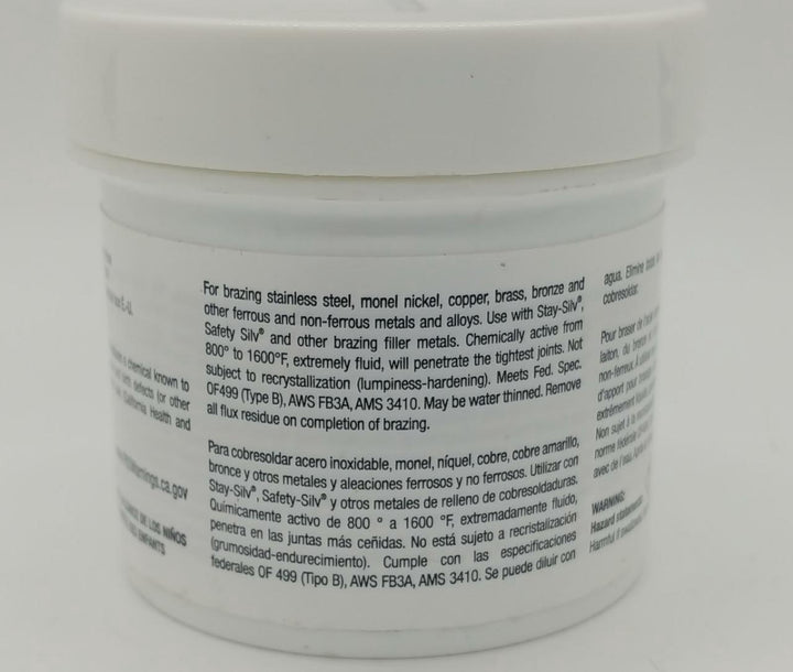 HARRIS Solder Flux White STAY-SILV 113.4G Pn: SSWF1/4