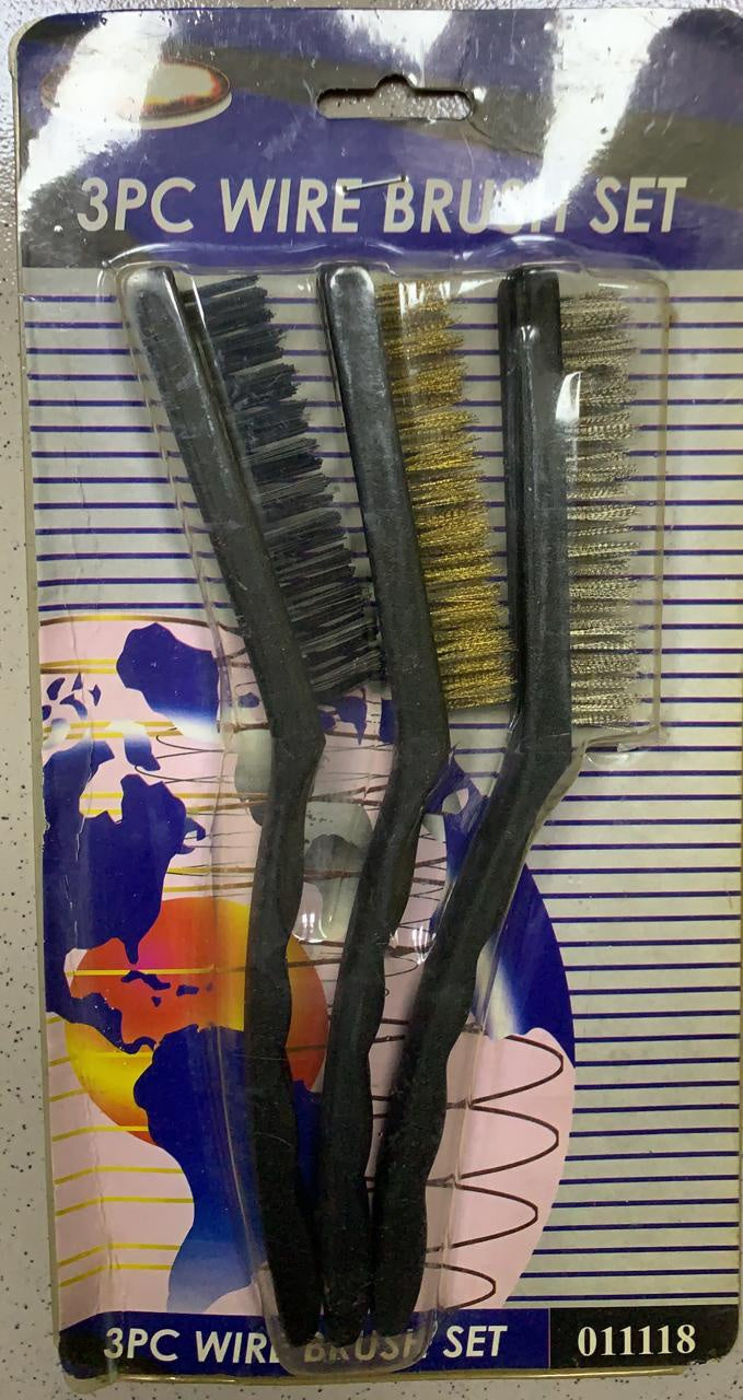 Wire Brush 3PCS 011118 Plastic Handle